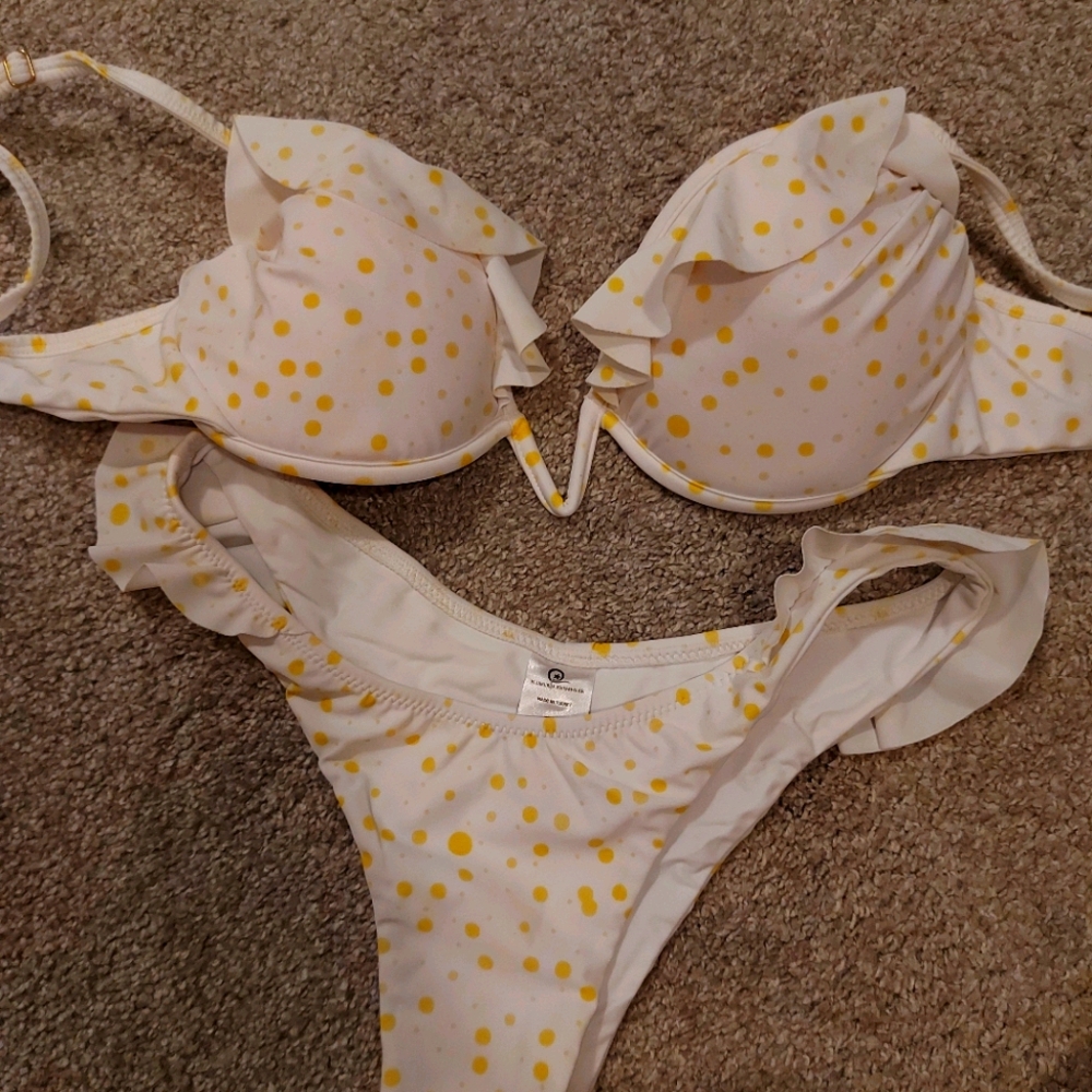Plumeria swimsuit Medium